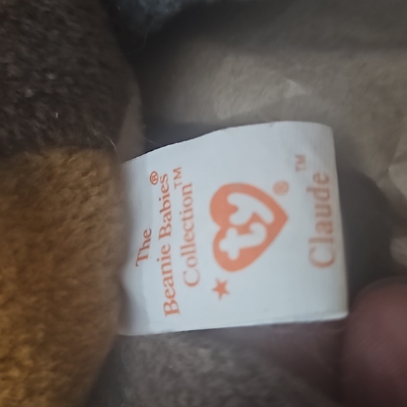 Rare discontinued TY Beanie Baby Claude The Crab Retired September 3 1996 - Picture 5 of 7